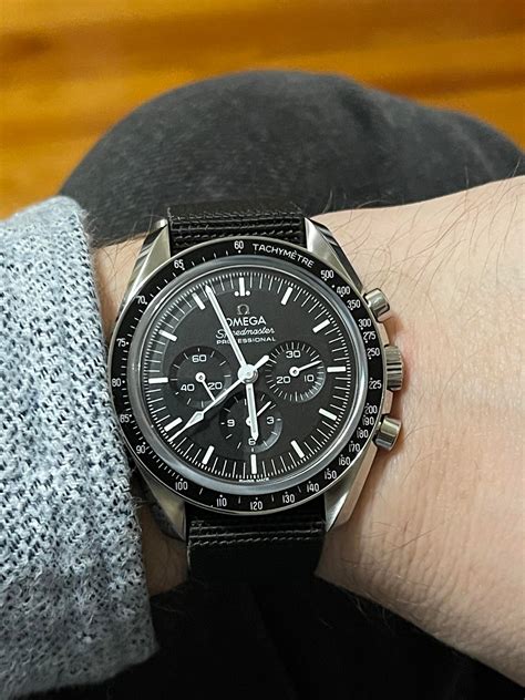 omega speedmaster on leather strap|Speedmaster 3861 bracelet.